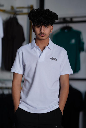 LOUIS VETAN EMBROIDED COTTON PK POLO SHIRT