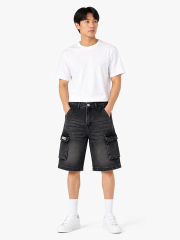 CARGO DENIM BAGGY SHORT