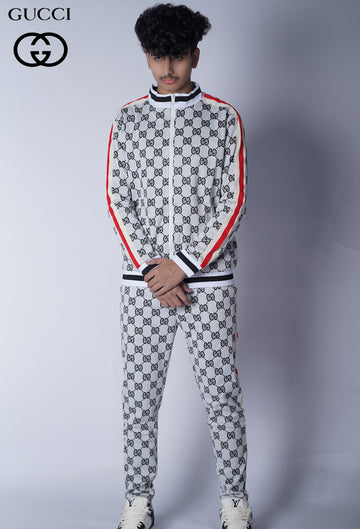GUCCI SELF EMBOSED PREMIUM ZIPPER TRACKSUIT