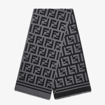 FENDI EMBOSED  WOOL SCARF