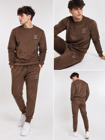 LOUlS VUlTON SUEDE PREMIUM TRACKSUIT