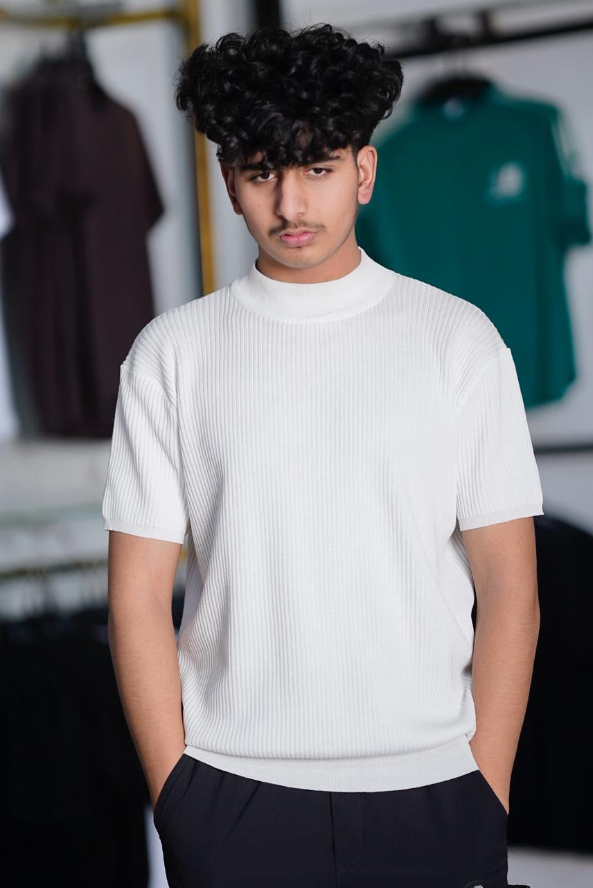 OLD MONEY NECK KNIT T.SHIRT