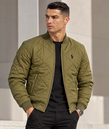 POLO PUFFER BAN COLLAR JACKET