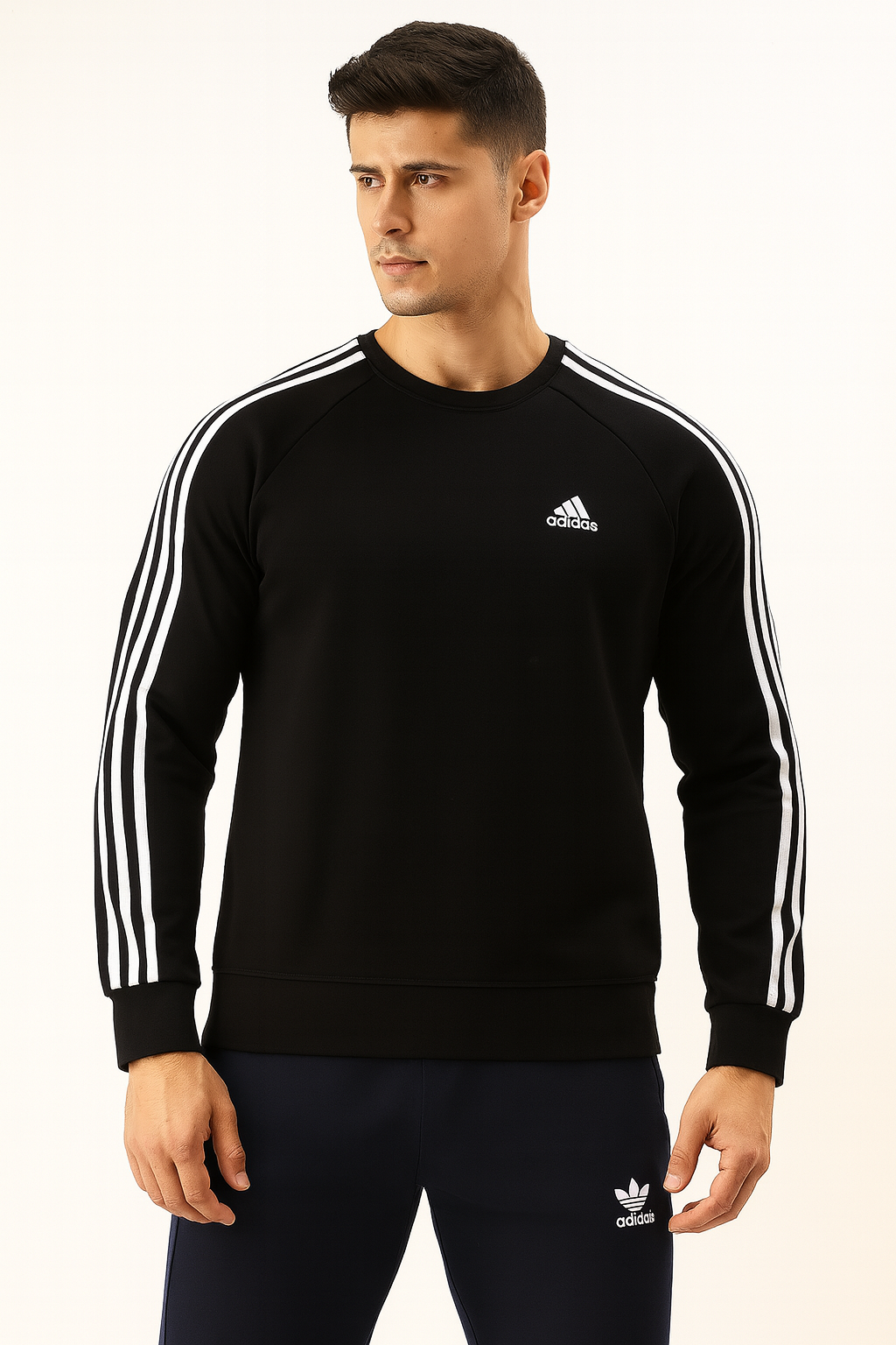 ADIDS PREMIUM SWEAT IN STRIPES