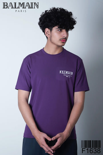BALMAIN 100% COTTON T SHIRT