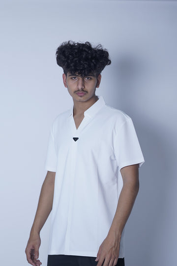 PRADA POWER STRETCH COLLAR SHIRT