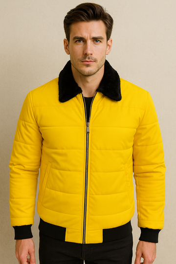 SYNTHETIC LEATHER BIKER JACKET