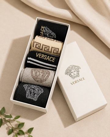VERSACE PACK OF 5 SOCKS BOX