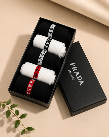 PRADA PACK OF 5 SOCKS BOX