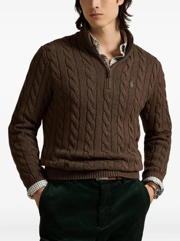 POLO ORIGINAL FABRIC KNITWEAR HALF ZIP