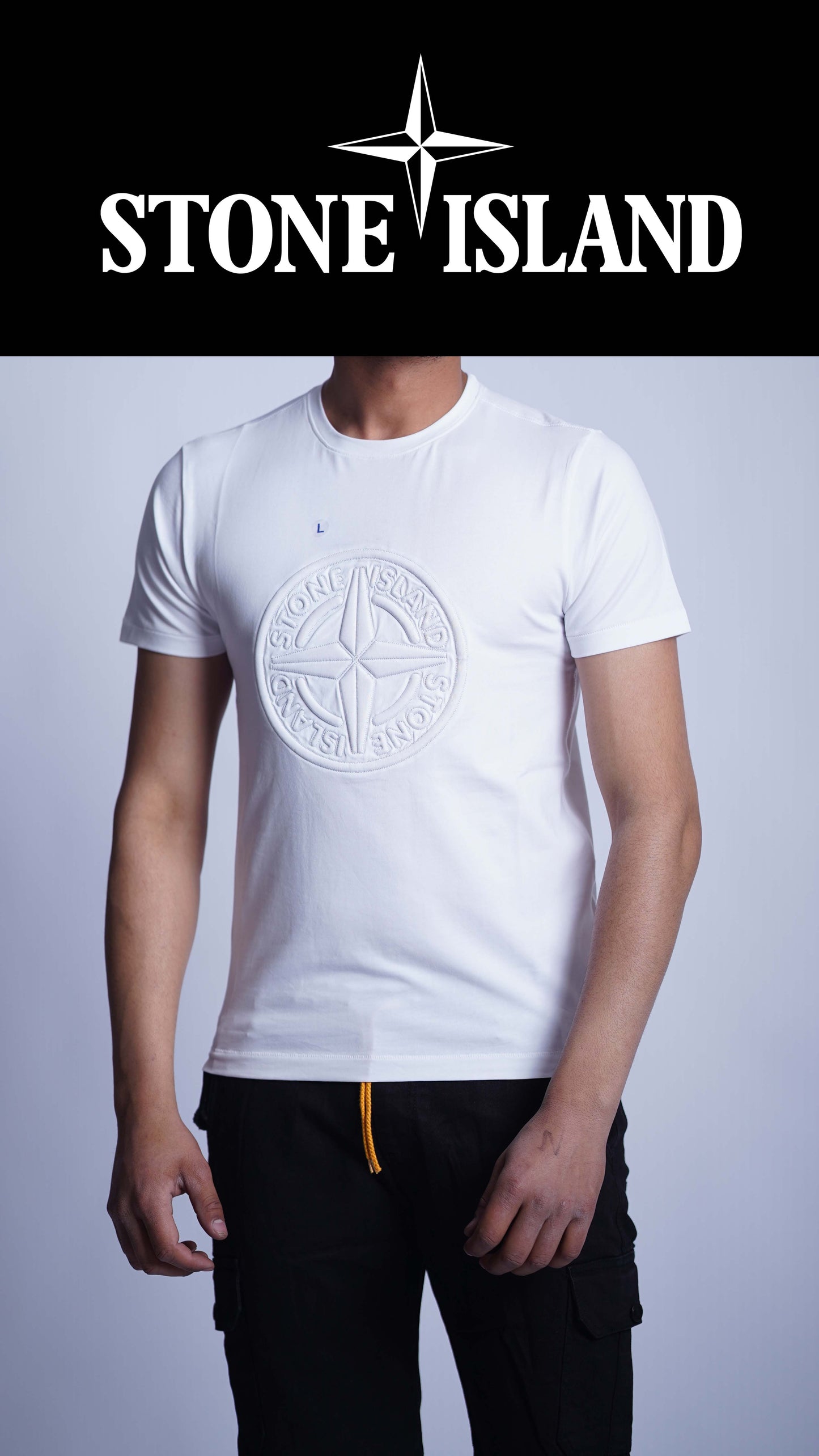 STONE ISLAND 100% HYBRID T-SHIRT MADE IN VEITNAM