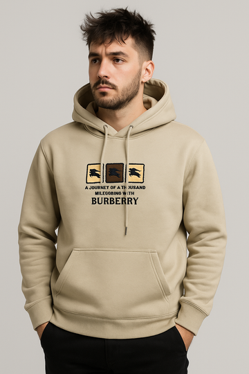 BURBERRY COTTON FLEECE HODDIE MADE IN PAKISTAN