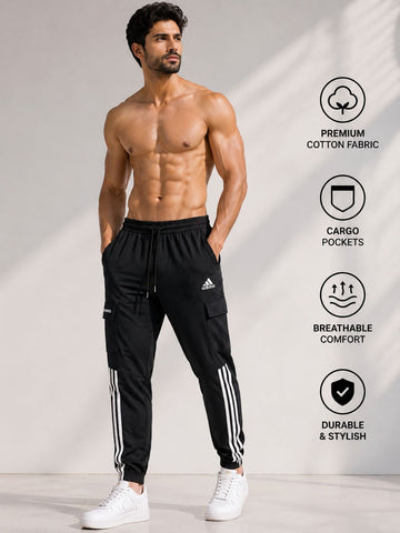 ADIDAS EMBROID 100% COTTON TROUSER