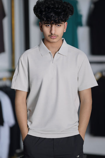 HALF ZIP PREMIUM POLO SHIRT