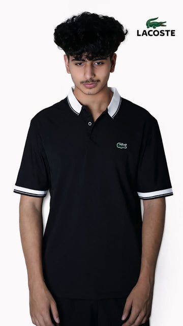 LACOSTE EMBROID 100% HYBRID COTTON SHIRT