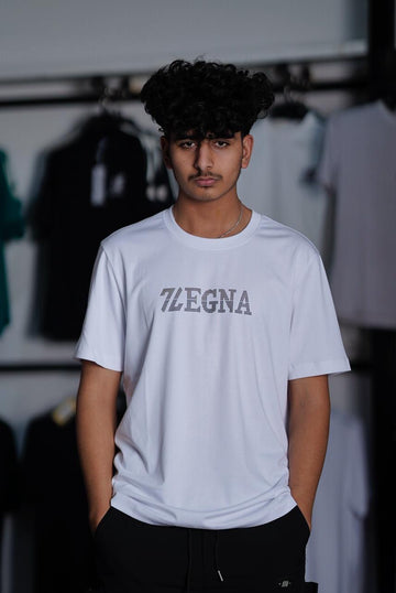 ZEGNA PATCH LOGO ROUND NECK T.SHIRT