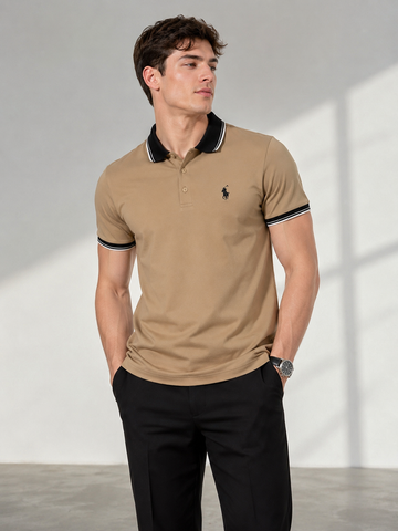 Polo 100% embroidered logo Collar Shirt