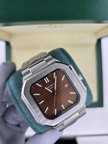 PATEKPHILIPPE GENEVE SILVER BRWON DIAL