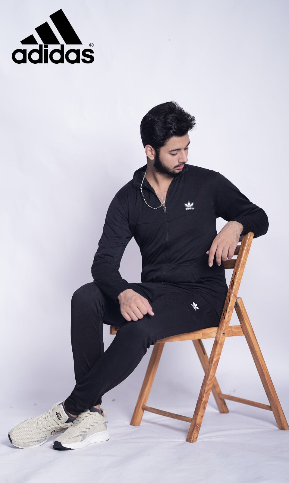 ADIDS DRY FIT SILICONE LOGO TRACKSUIT