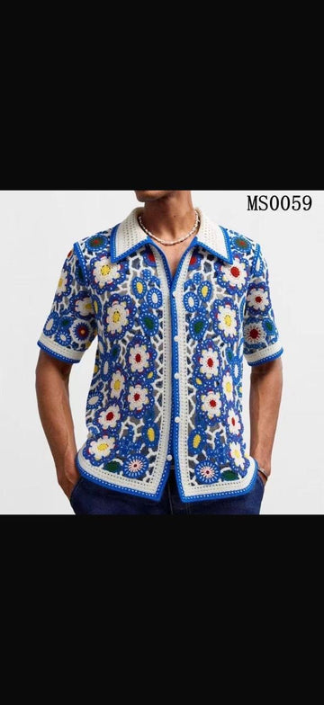 POLO KNIT HAND MADE COLLAR SHIRT