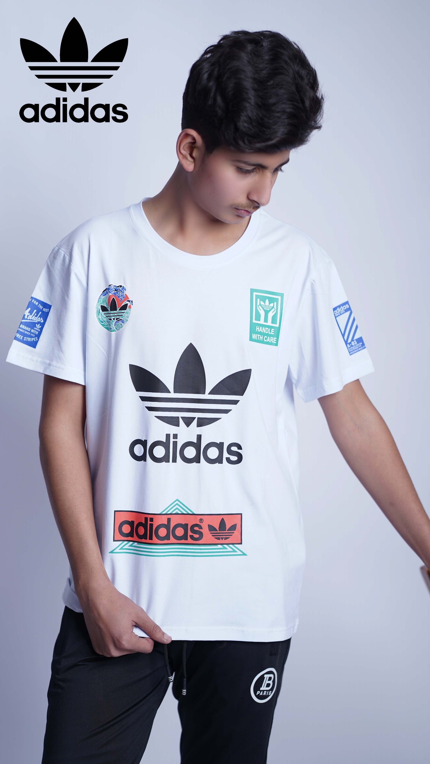 ADIDAS DROP SHOULDER T-SHIRT MADE IN VEITNAM