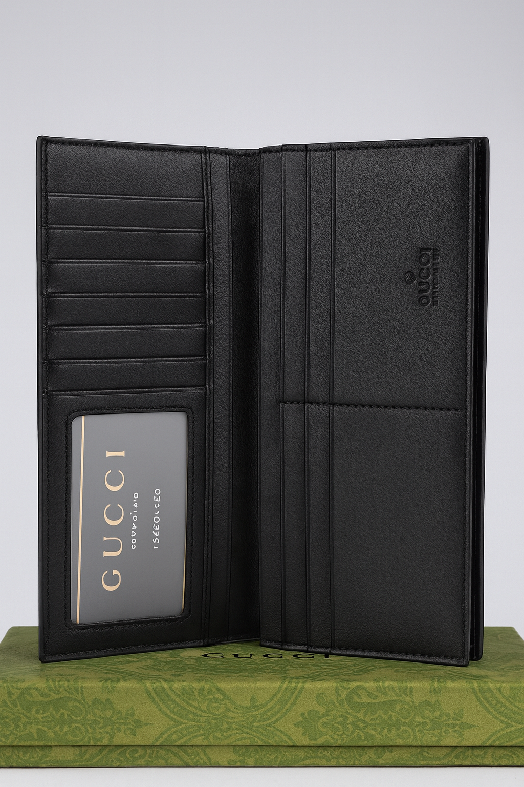 GUCI BOLD EMBOSSED LONG WALLET