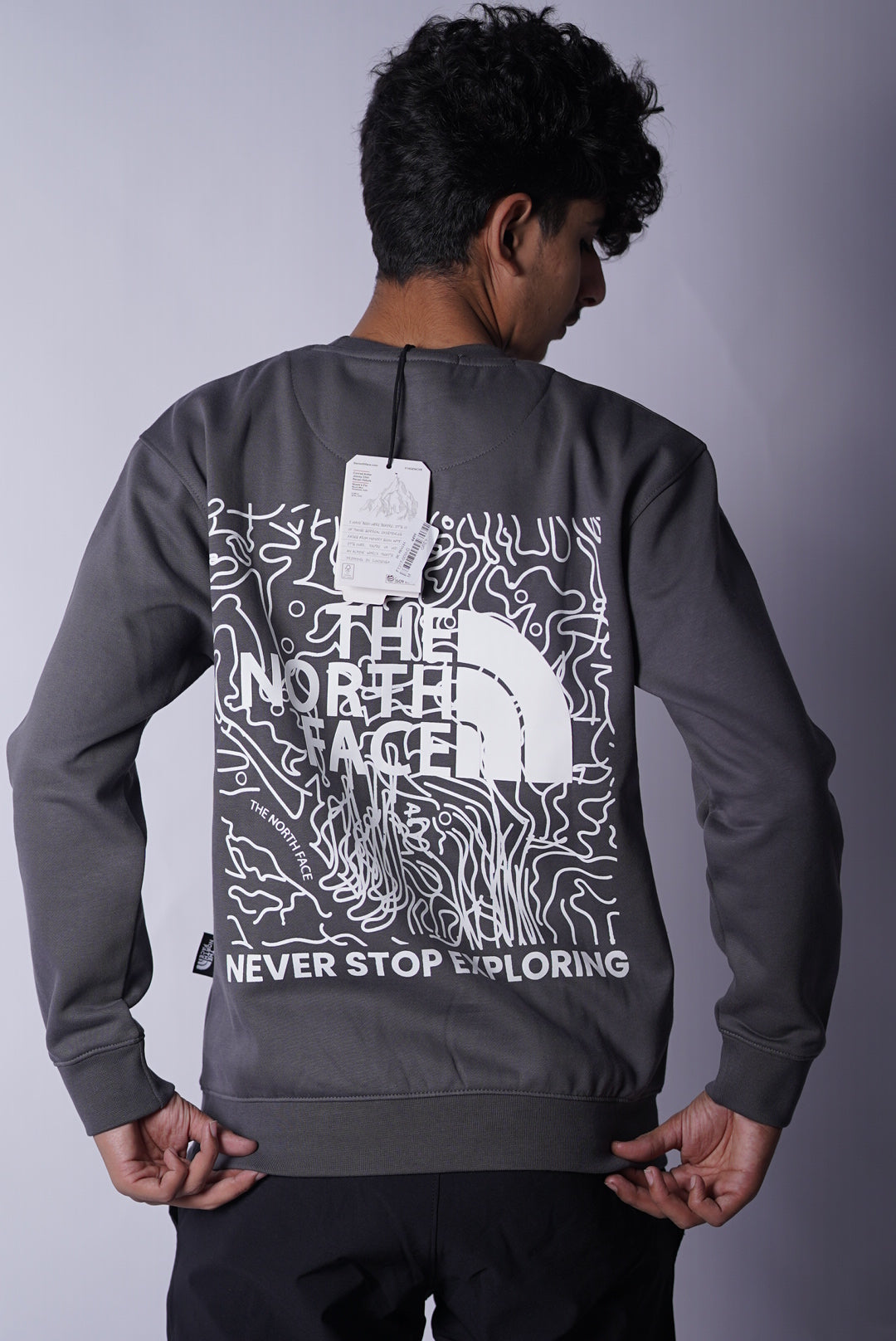 THE NORTHFACE COTTON FLEECE SWEATSHIRT