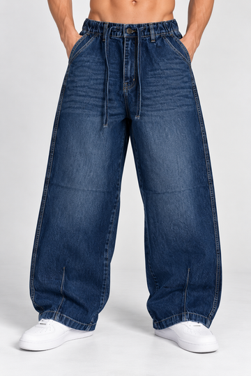 BAGGY DENIM PENT JQE0002 (BARRED FIT)