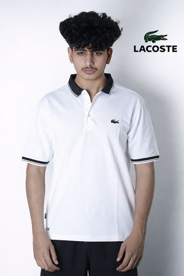 LACOSTE EMBROID 100% HYBRID COTTON SHIRT