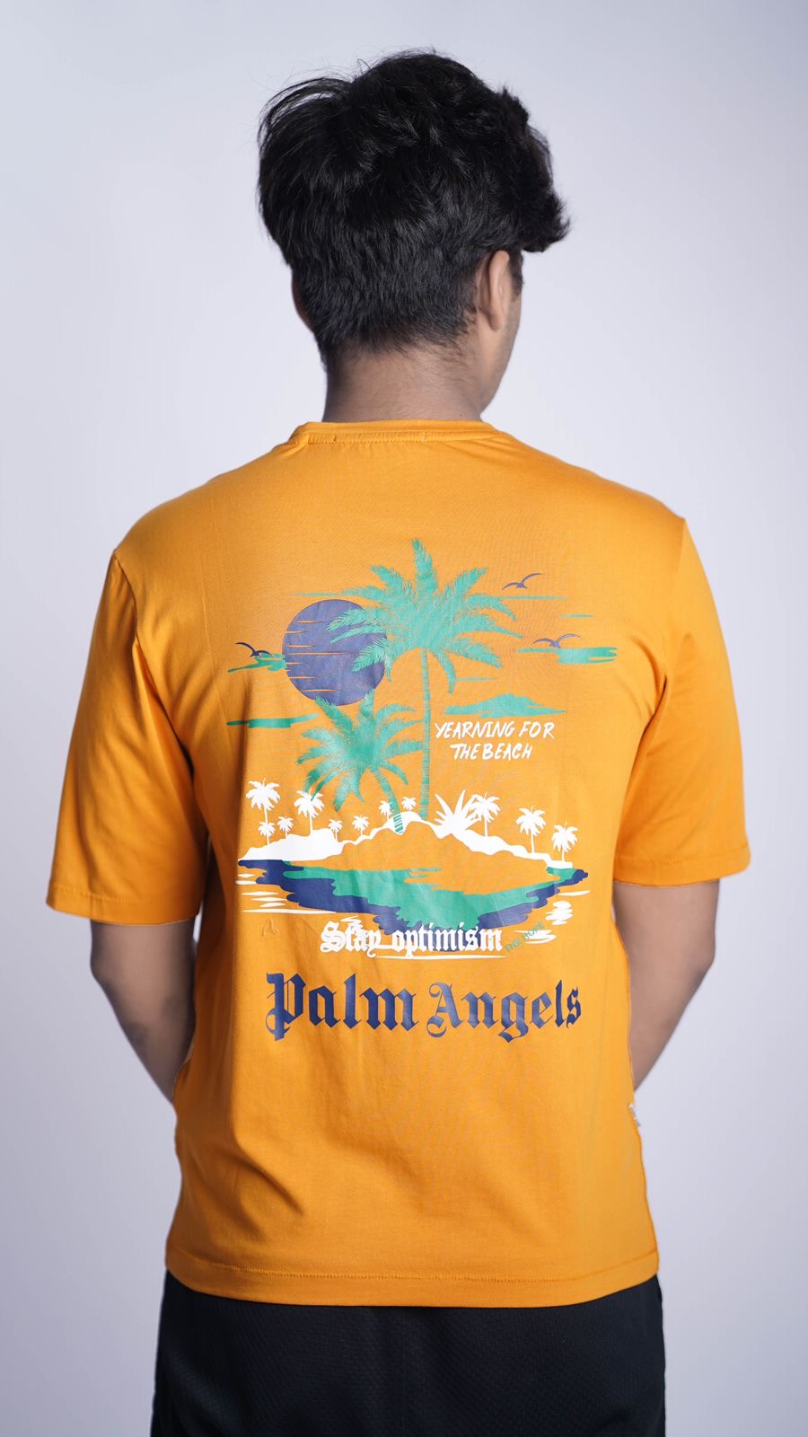 PALM ANGLS PRINTED SLOGAN OVER SIZED T-SHIRT