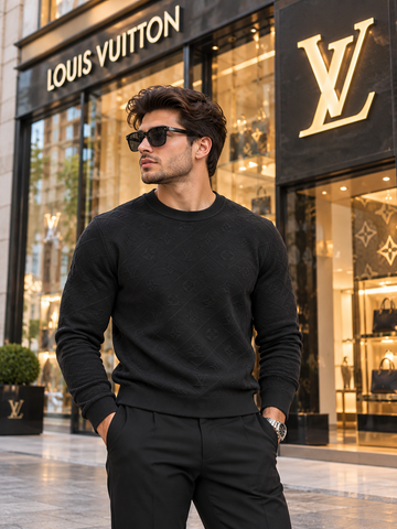 LV ROUND NECK KNITEWEAR FULL SLEEEVE SWEATSHIRT