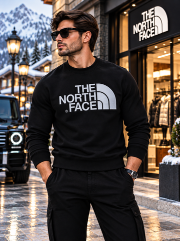 North Face Imported Cotton Fleece Sweatshirt