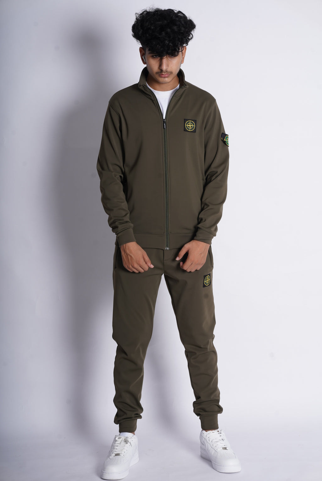 STONE ISLAND NYLON BONDED ZIPPER TRACK SUIT