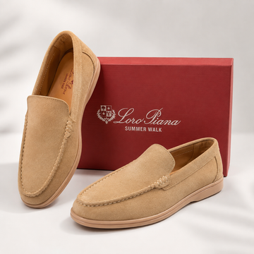 LORA PIANA SUEDE LEATHER SHOES