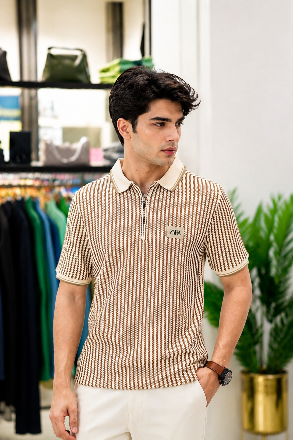 KNITTED POLO BY ZARA MAN