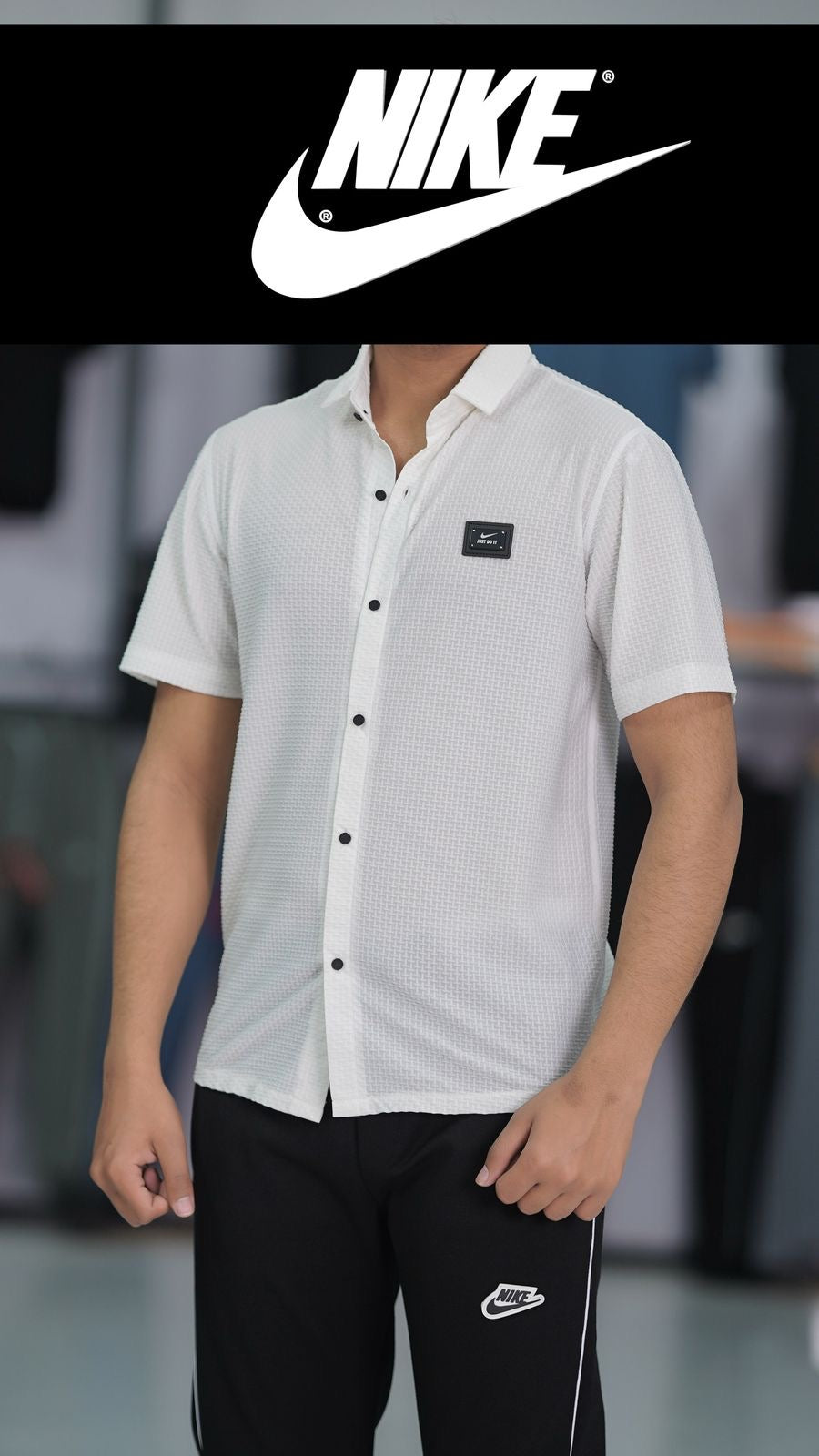 NIKE CASUAL PREMIUM STRACH FABRIC SHIRT