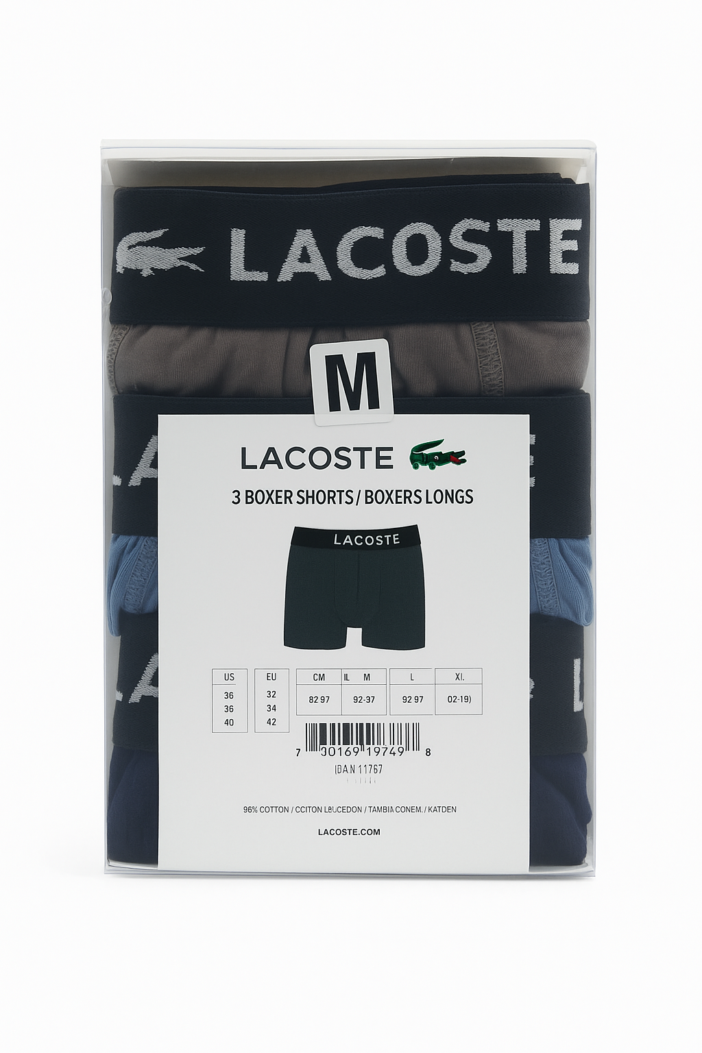 LACOSTE PACK OF 3 BOXER