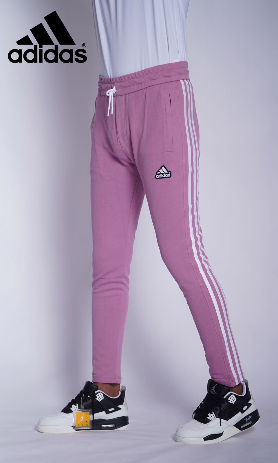 ADIDS 3 STRIPE SILICONE LOGO TROUSER