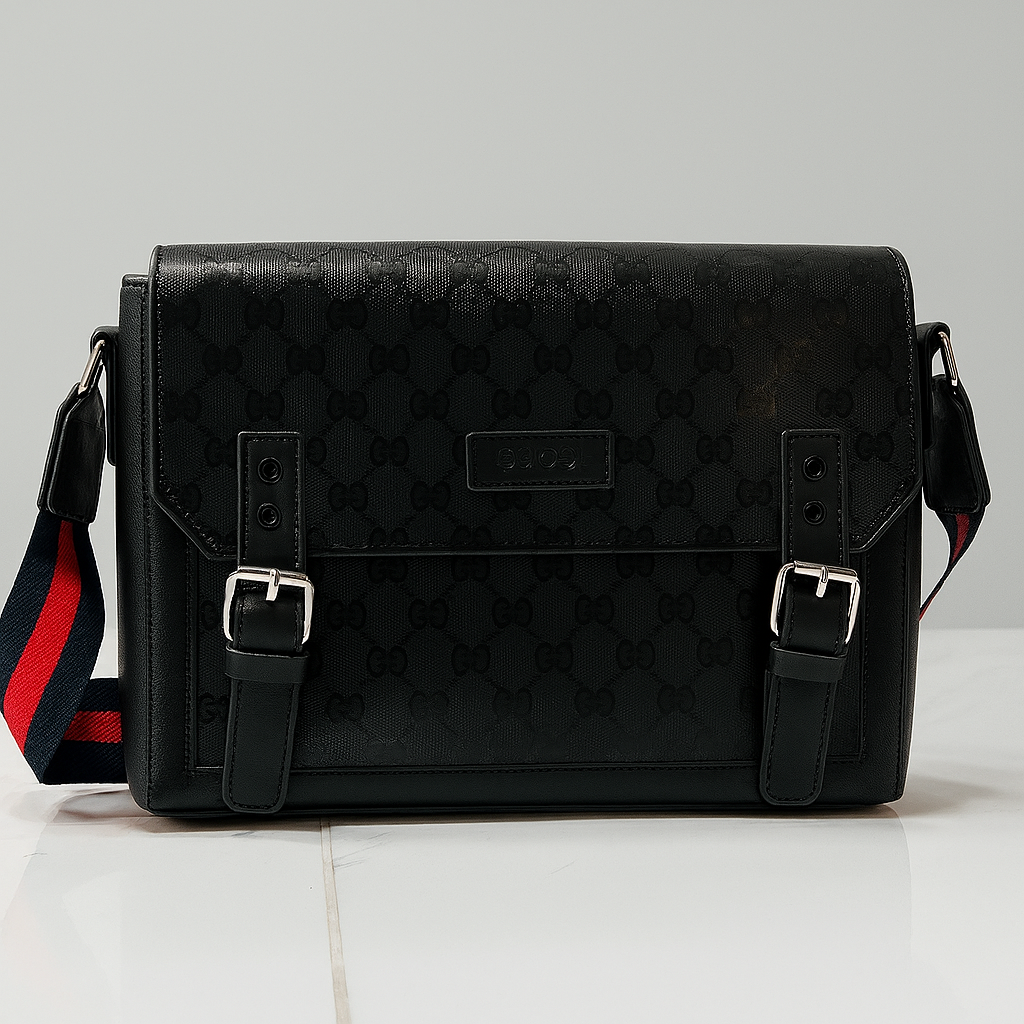GOCCI LEATHER DOUBLE STRAP BAG