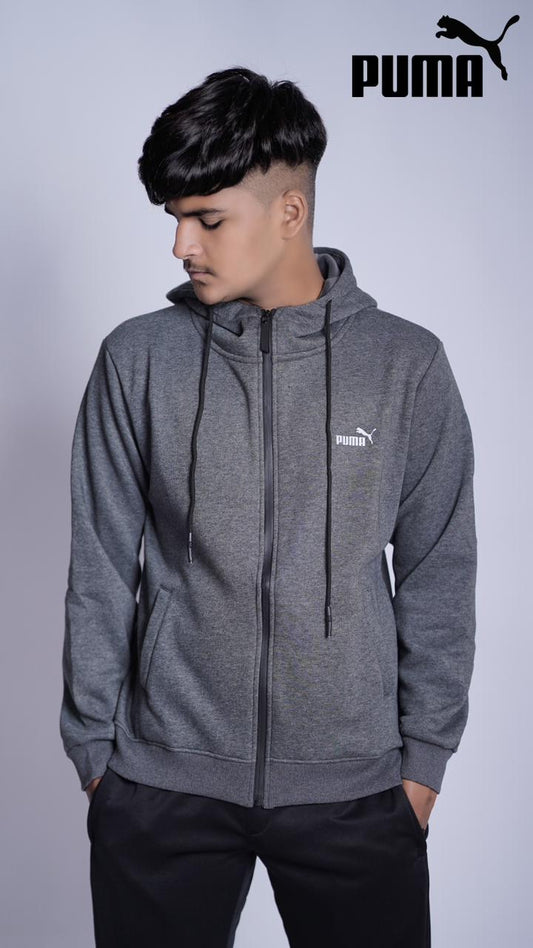 PUMMA PREMIUM COTTON FLEECE ZIPPER HOODIE