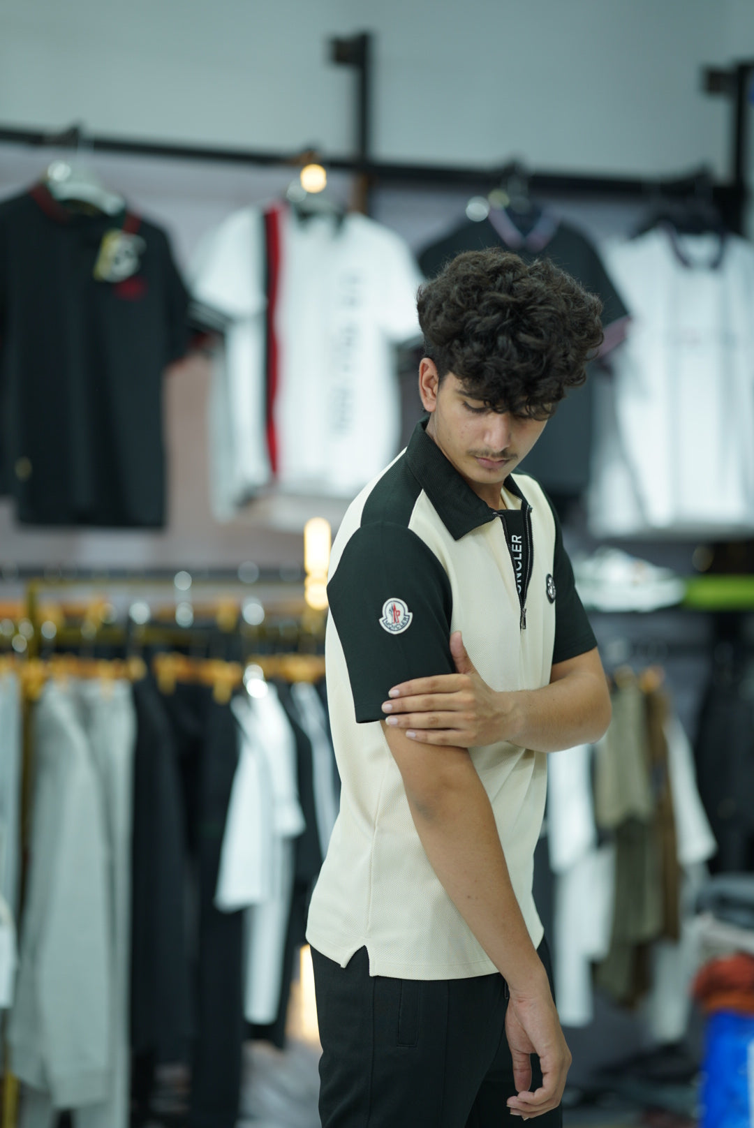 MONCLR PREMIUM FABRIC COLLAR SHIRT