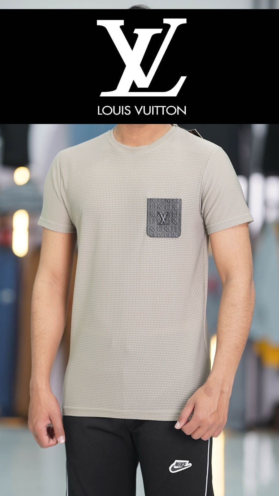 LV IMPORTED STRECH FABRIC T.SHIRT