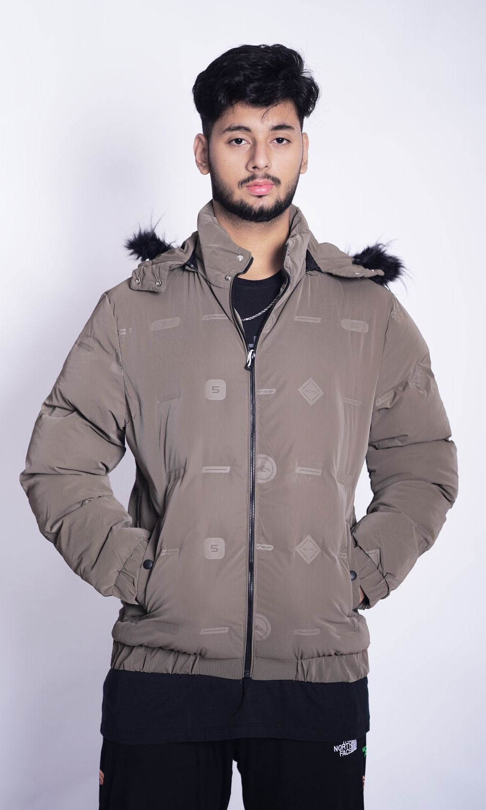 SOPER CULUR EMBOSED PUFFER JACKET