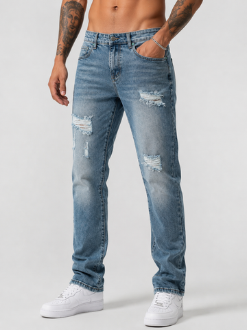 JS FENG 1057 ROUGH DENIM