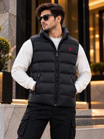 Polo sleeveless puffer jacket