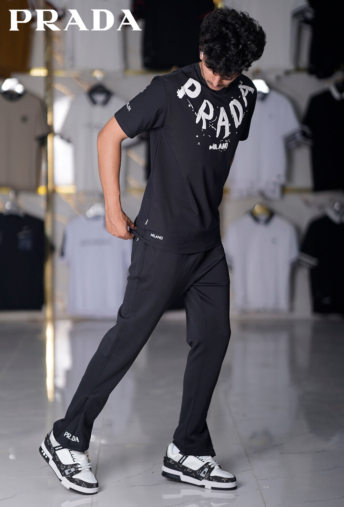 prada imported tracksuit