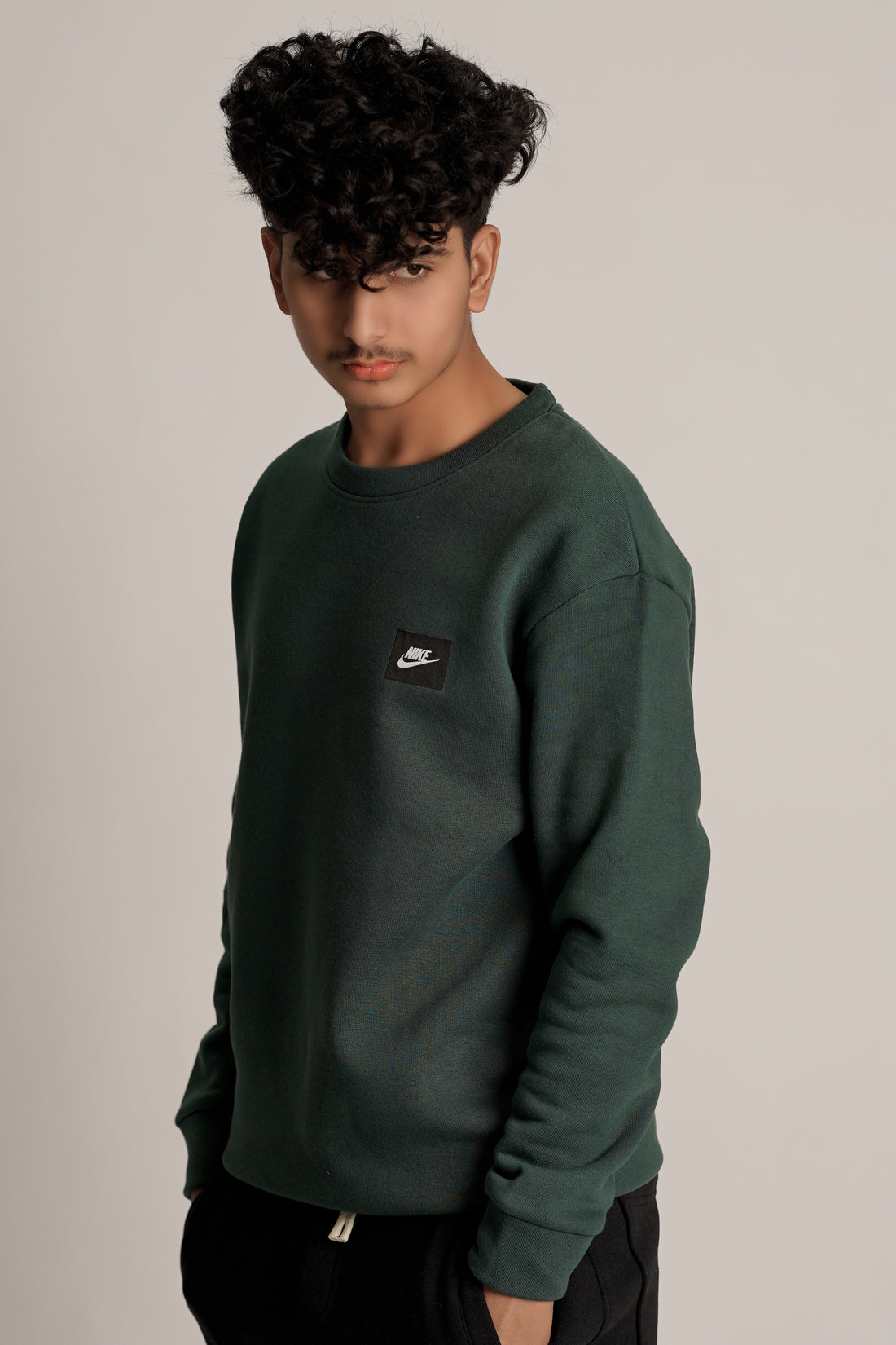 NIKE IMPORTED COTTON FLECE SWEATSHIRT