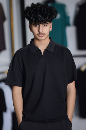 HALF ZIP PREMIUM POLO SHIRT