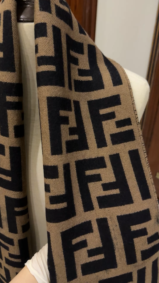 FENDI WOOL SCARF FOR  MAN