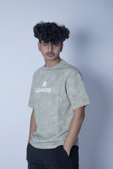 BALENCIAGA 100% COTTON HYBRID T-SHIRT